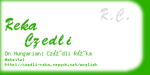 reka czedli business card